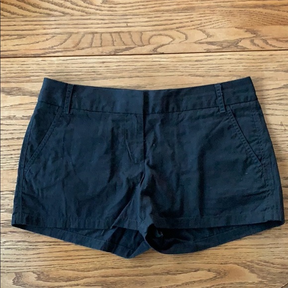 J. Crew Pants - J. Crew cotton black 2 inch shorts size 6 J. Crew Pants - J. Crew cotton black 2 inch shorts size 6